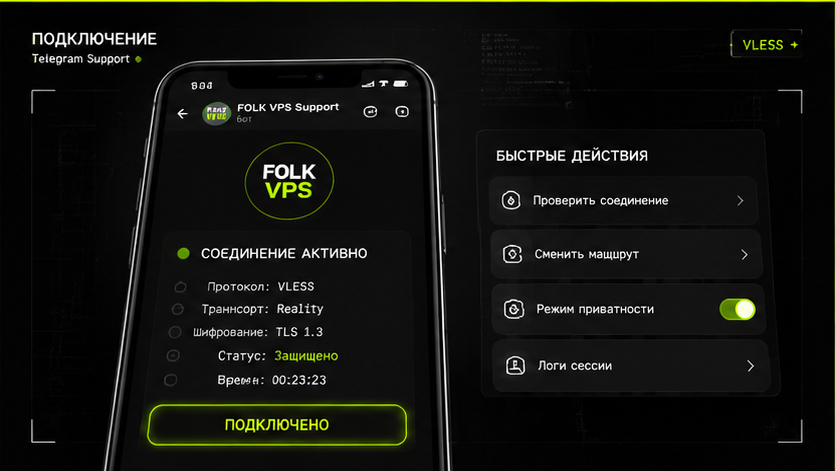 Интерфейс подключения и настройки — безопасен ли vless для банкинга