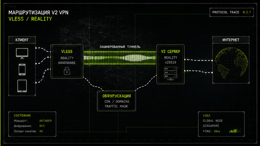 Схема протокола и маршрута — что такое v2 vpn