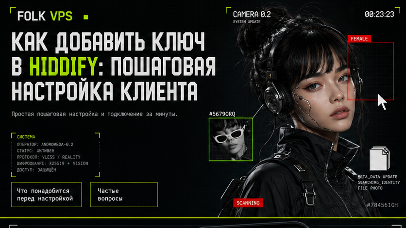 Обложка: Как добавить ключ в Hiddify: пошаговая настройка клиента