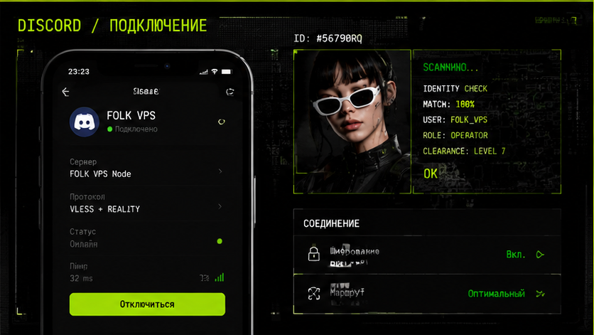 Интерфейс подключения и настройки — как настроить дискорд через vless