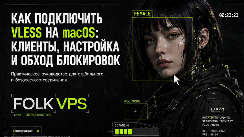 Обложка: Как подключить VLESS на macOS: клиенты, настройка и обход блокировок