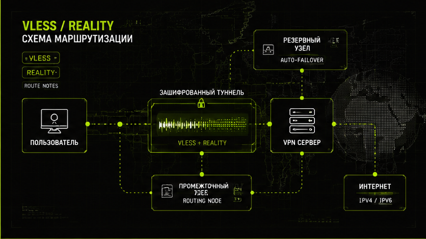 Схема протокола и маршрута — как выбрать сервер для vpn