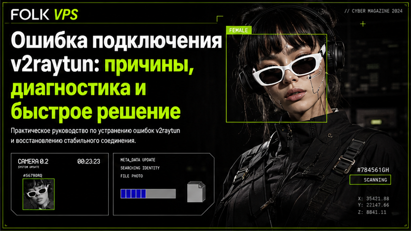 Обложка: Ошибка подключения v2raytun: причины, диагностика и быстрое решение