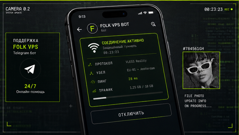 Интерфейс подключения и настройки — outline vpn или vless reality