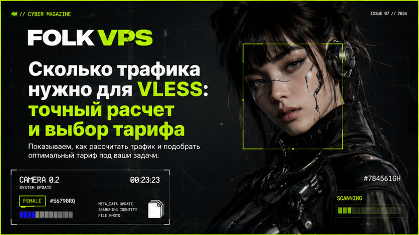Обложка: Сколько трафика нужно для VLESS: точный расчет и выбор тарифа