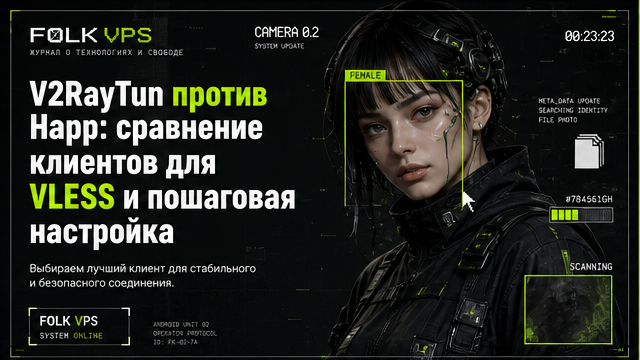 Обложка: V2RayTun против Happ: сравнение клиентов для VLESS и пошаговая настройка
