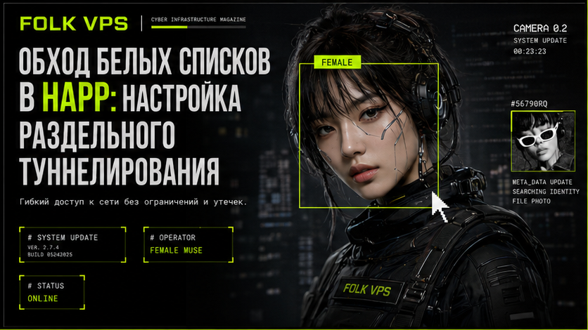 Обложка: Обход белых списков в Happ: настройка раздельного туннелирования