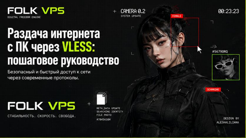 Обложка: Раздача интернета с ПК через VLESS: пошаговое руководство