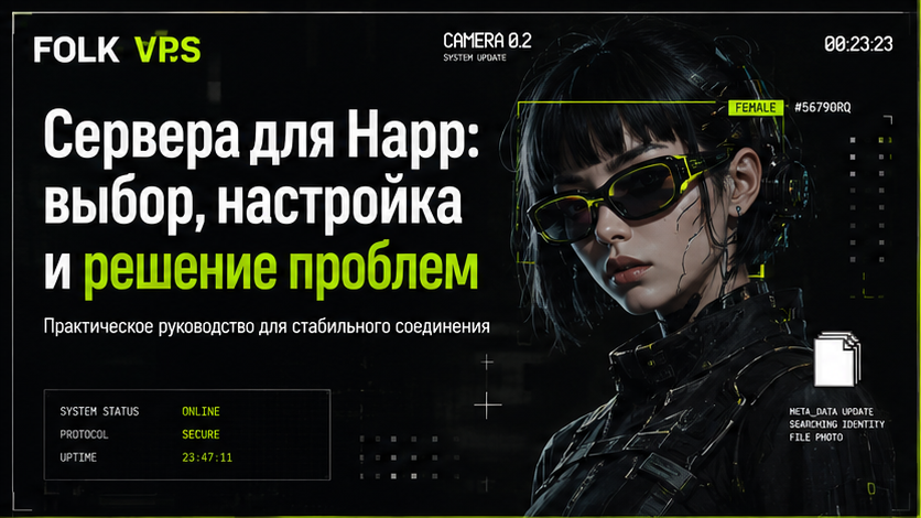Обложка: Сервера для Happ: выбор, настройка и решение проблем