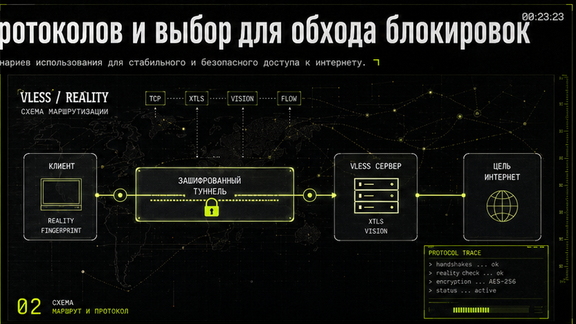 Схема протокола и маршрута — v2ray vless разница